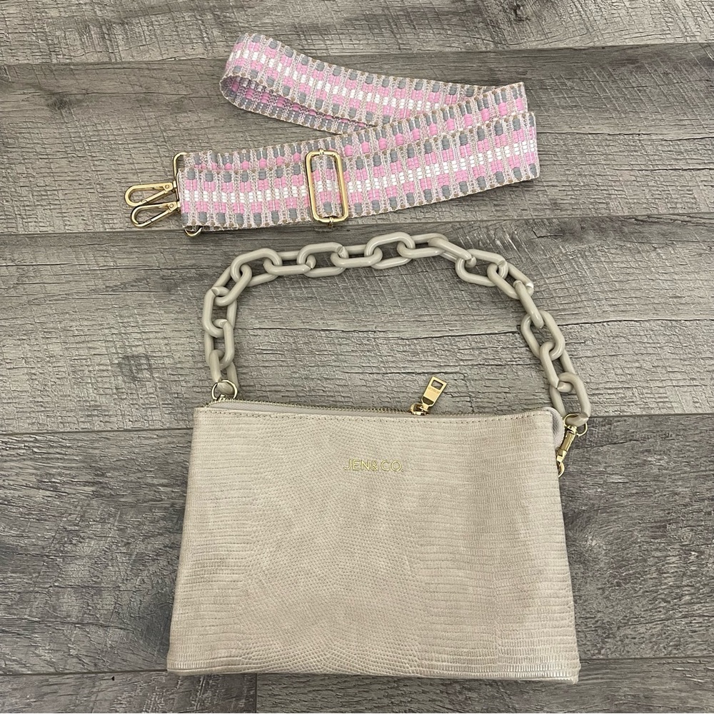 jen&co women’s bags guitar strap